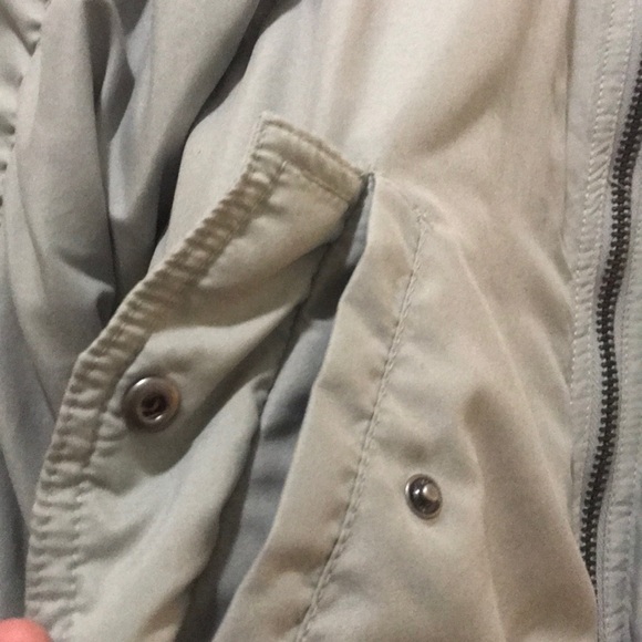 Fluffy grey bomber jacket - Picture 2 of 5